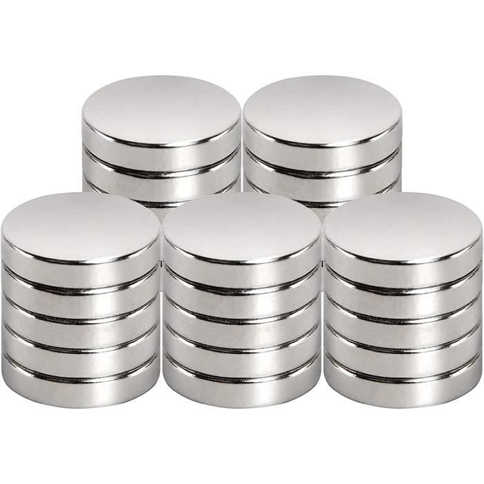 Magnet Expert Ltd Magnet Expert 8 Mm De Diamètre X 1 Mm D'épaisseur N42 Néodyme Aimant - 0.44 Kg Pull (paquet De 20 Mini Aimant Plat