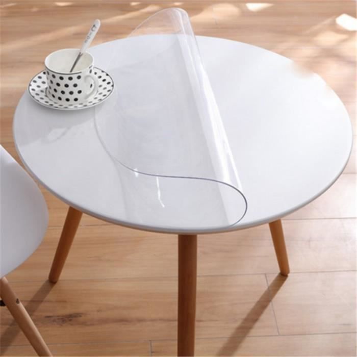 TEMPSA 60cm Transparent Nappe Ronde Douce de Table en TPU et Transparente  Imperméable Protecteurs de Bureau - Cdiscount Maison