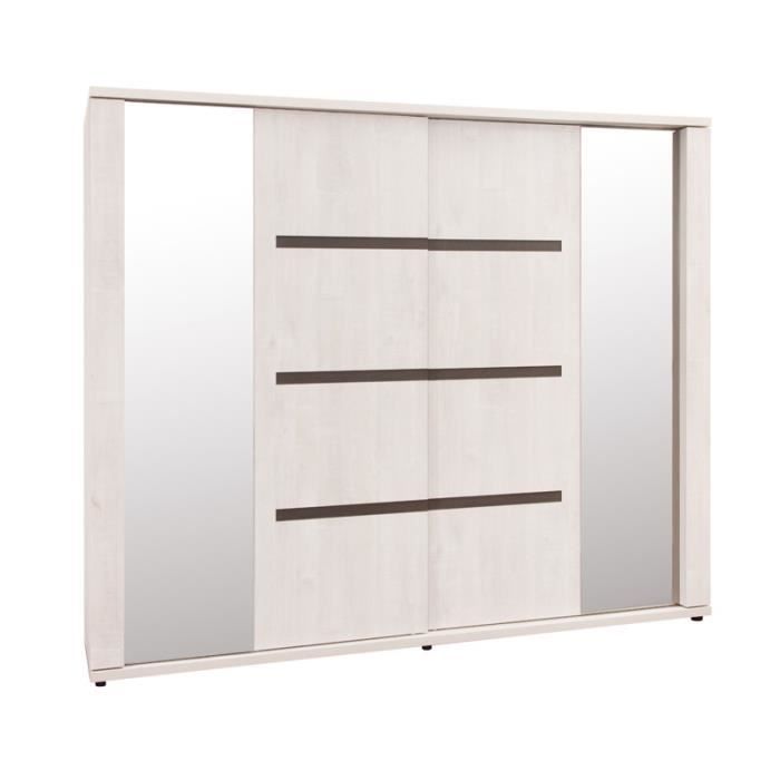 Armoire 2 portes coulissantes 260 cm MADELINE L 260 x l 68 x H 218