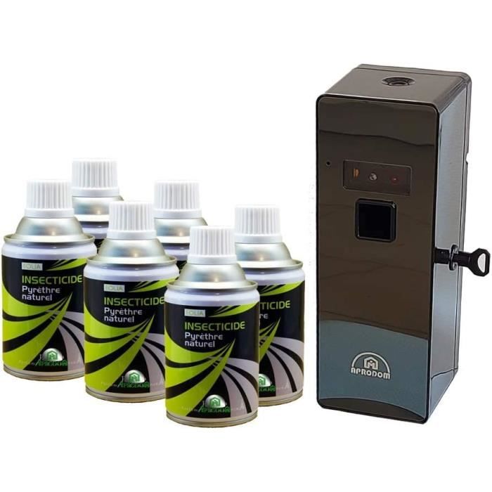2 Recharges D'Insecticide Naturel Au Pyrèthre 400 Ml - Contre Mouches, Moustiques, Punaises - Pour Diffuseur à Visser - 2