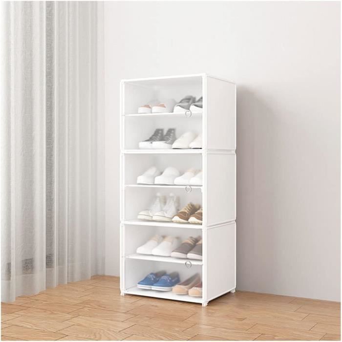 Boîtes à Chaussures Transparentes Empilables – Lot De 6 – 33x24x14 Cm – Rangement Poussière Et Organisateur