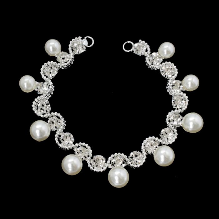 Cristal Strass Argent Motif Appliqué Patch à Coudre DIY Mariage Robe