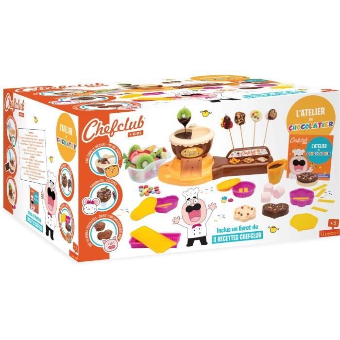 CHEFCLUB KIDS - L'atelier du chocolatier - Coffret avec fondue et  accessoires à chocolat - Cdiscount Jeux - Jouets