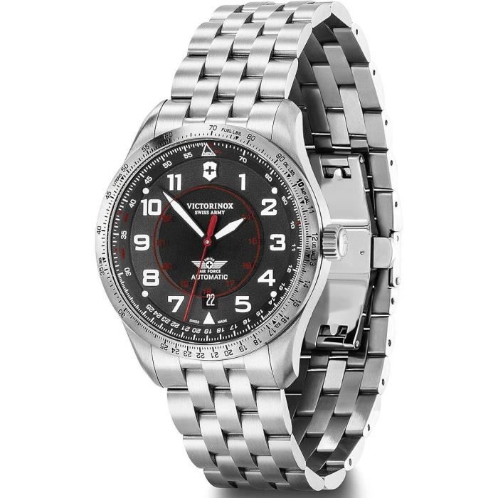 Montre - VICTORINOX - Airboss 241888 - Mécanique - Noir - Acier - Homme Montre - VICTORINOX - Airboss 241888 - Mécanique - Noir - Acier - Homme