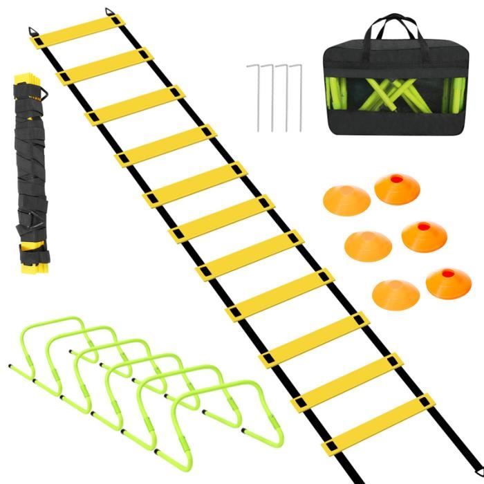 SWANEW Échelle De Coordination Échelle D'agilité Haies De Coordination Jeux Dechelles De Coordination Echelle De Course A Pied 42cm 77422702