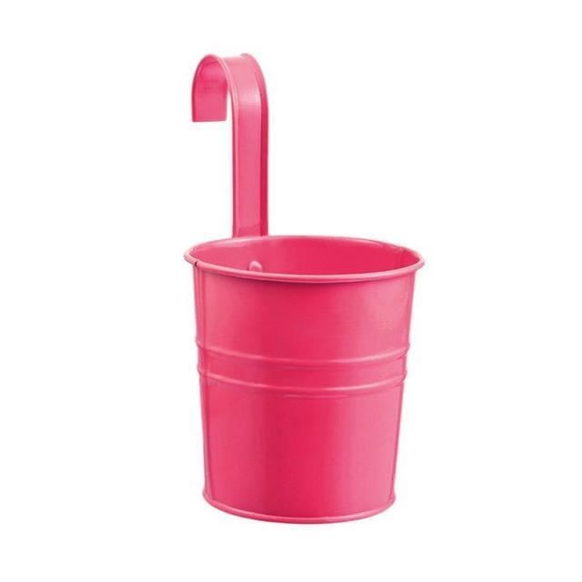 Lot De 2 Pots Suspendus Pour Balcon – Porte-Plantes En Fer Forgé Avec Crochets, Intérieur & Extérieur