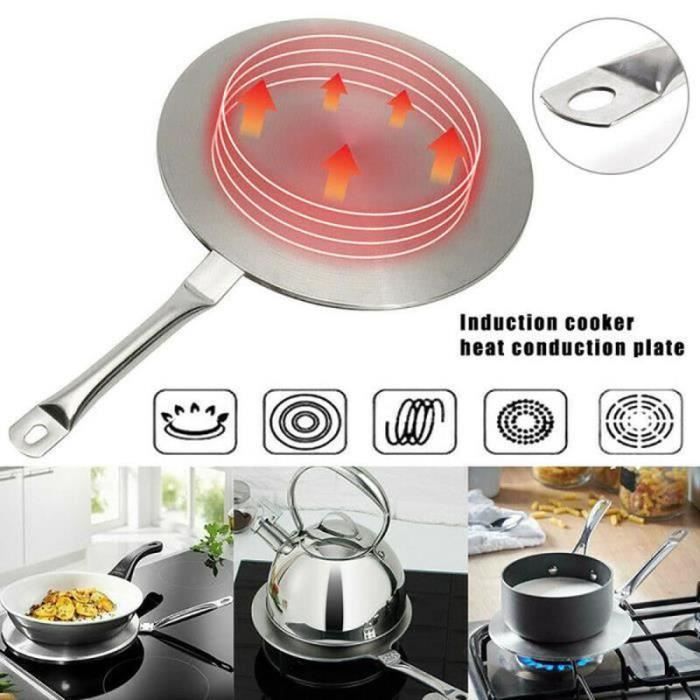 QQ29368Adaptateur pour plaque conductrice de chaleur de cuisinière à induction en acier