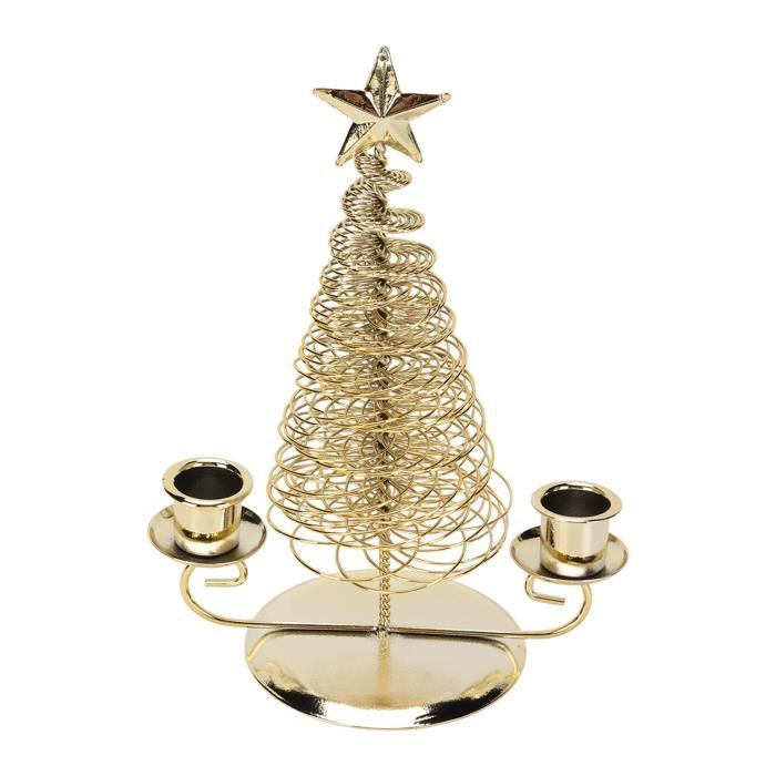 Zerone Bougeoir de Noël Bougeoir en forme d'arbre de Noël bougeoir en