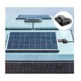 Passe-câble étanche - Traversée de toit solaire - Câble de passage mural IP68 avec ABS - Double noir - Pour installation solaire,-1