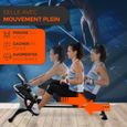 Rameur Fitness Musculation - BONPLUS BP - Rowing Machine - Résistance Magnétique - Écran LCD - Siège Mobile-1
