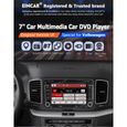7 pouces Lecteur DVD de voiture stéréo pour Vw Golf Jetta Passat Tiguan Touran Eos Navigation GPS Bluetooth Headunit à Autoradio Das-1