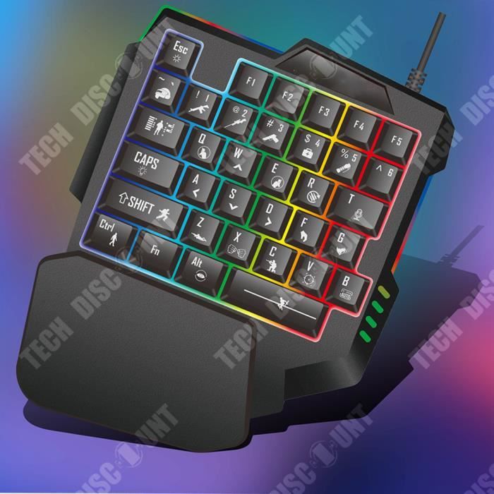Clavier Gaming AZERTY FR 2.0 RGB +Support Smartphone