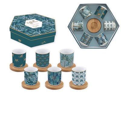 Coffret 6 tasses à café Cachemire - Coffee Mania-Easy Life