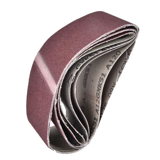 HUIOP Lot 18 Bandes Abrasives 76 X 457 Mm – Oxyde D’Aluminium, Grains 60 80 120 180 240 400 (3 De Chaque)