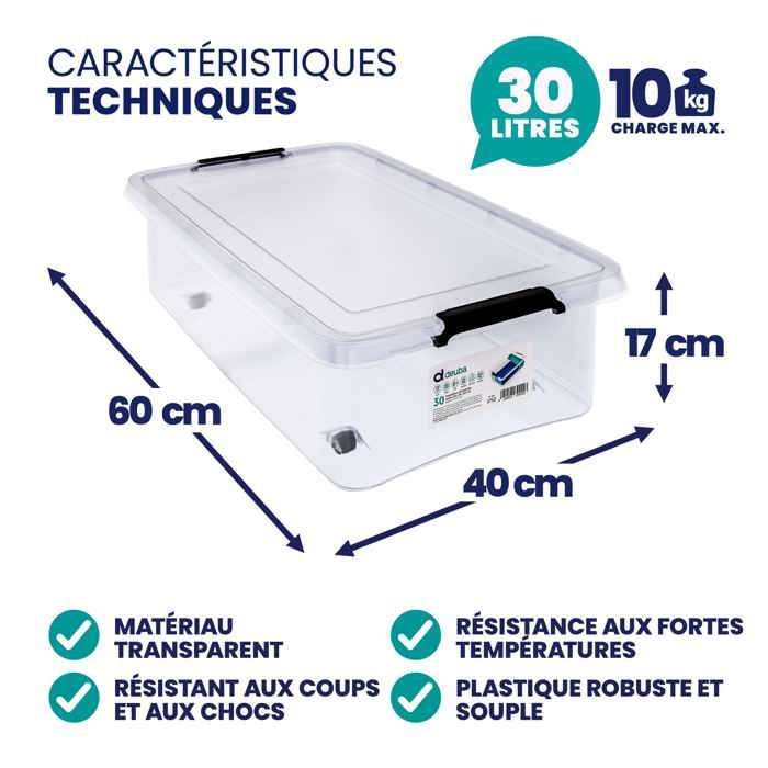Ashata boîte de rangement empilable pour aliments Boîte de rangement en