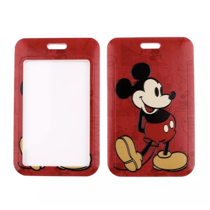 4 Porte-badges Avec Lanières Souris - Dimensions 11x6.5 Cm - Pour Cartes D'identité, Badges, Cartes De Bus - Étanche Et Pratique