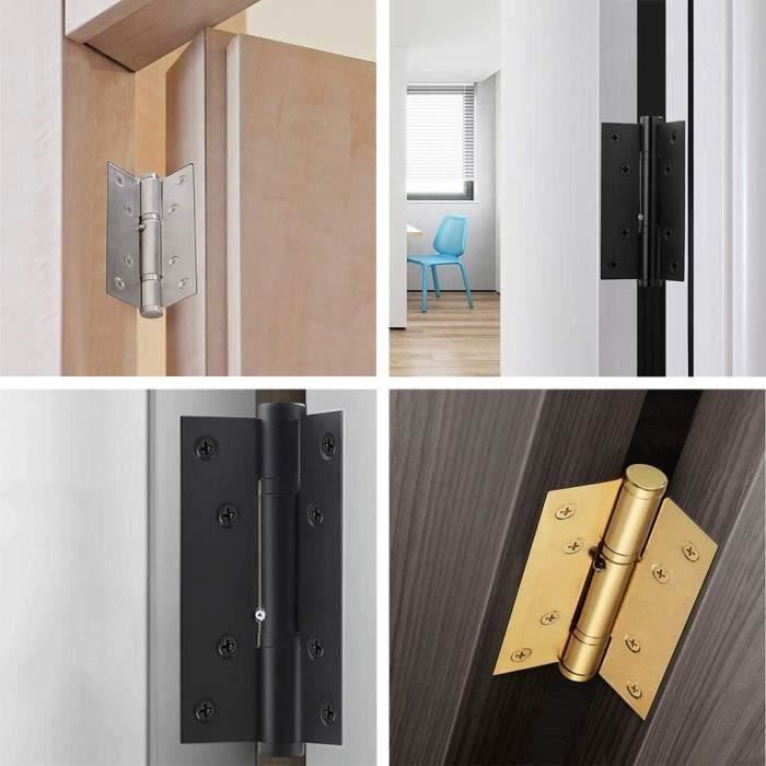 6x Charnière Plate De Porte Pliables, Charniere Inox, Charnières
