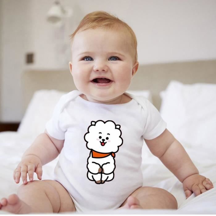 Body Bébé Manches Courtes pour Garçon Filles Blanc Mixte D'été Vêtements  bébé Personnaliser Blanc - Cdiscount Prêt-à-Porter