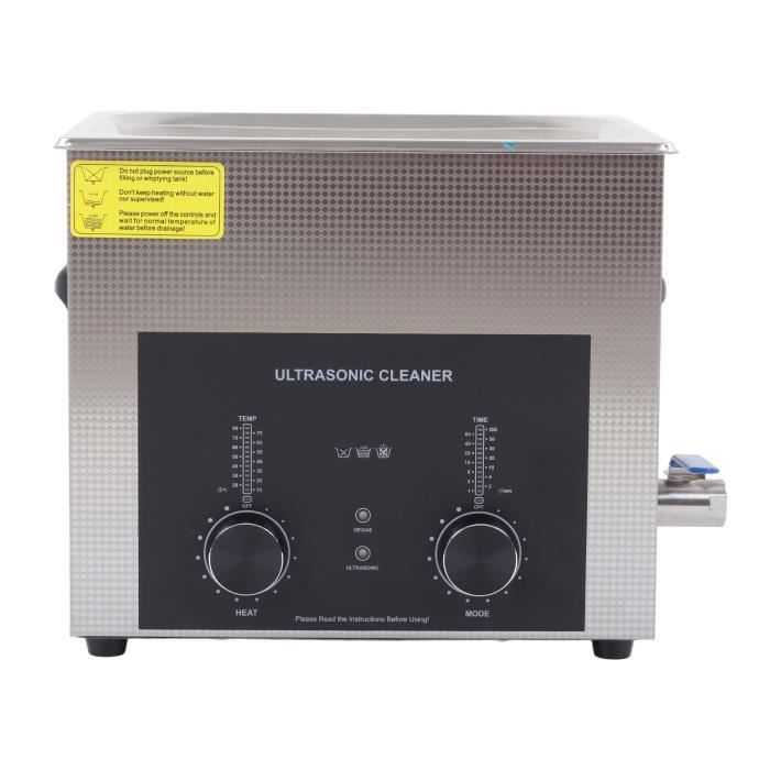 Nettoyeur à Ultrasons 2,2L KECOOLKE Avec Chauffage Et Minuterie - Acier Inoxydable 60W - Professionnel