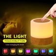 Veilleuse Enfant - HAUTSTORE - Mini Lampe de Chevet Multicolore à 360° - Rechargeable USB - Plastique-2