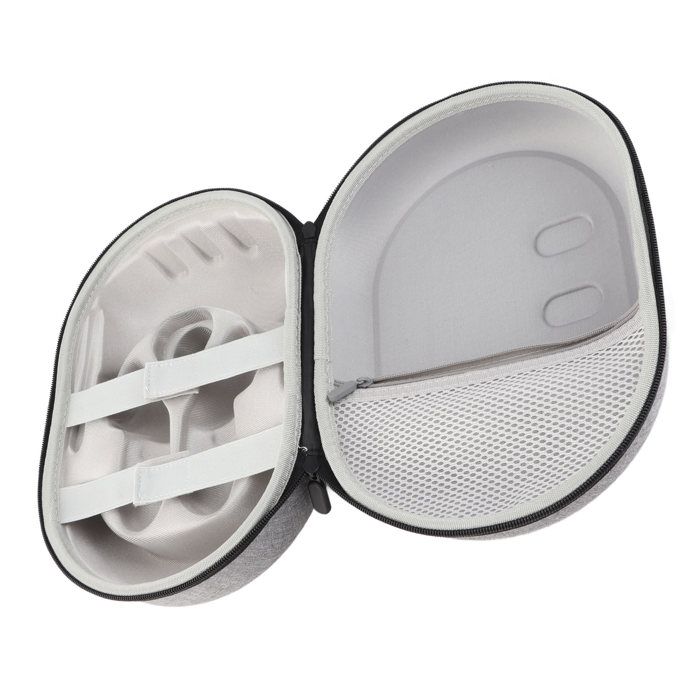 Grand Étui Rigide Universel Pour Casque - Sac Protection Voyage + Compartiments Chargeur Et Éponge