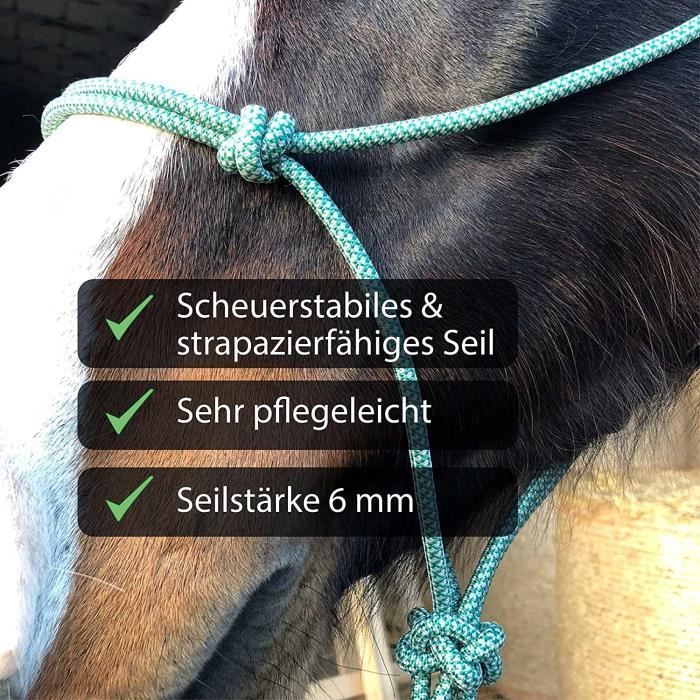 Licol À Nœuds Travail Sol Cheval - Nœud Cob Idéal Libre L entraînement