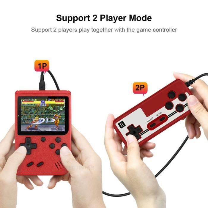 Mini console de jeu vidéo portable rétro 8 bits pour enfant 3 0