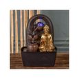Fontaines - Fontaine Bouddha Bhava - L 15 x l 20 x H 25 cm - LED-3