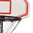 YINQ Panier de Basket-Ball Extérieur Intérieursur sur Pied Hauteur Réglable 146-200 cm - avec Support et Roulettes - Rouge!!!-3