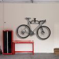 Porte-vélo Maclean MC-431 Support mural pour vélo horizontal acier charge max. 30 kg noir-3