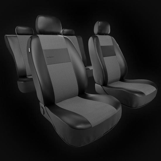 B & C UNE-4 Noir Gris Housses de sieges universelles pour OPEL VECTRA A B C 