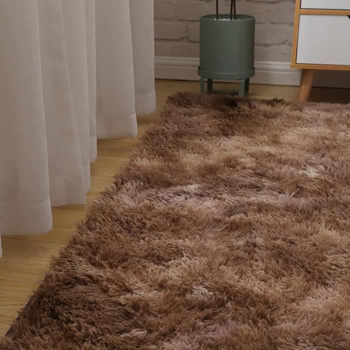 HUY tapis beige / marron (160x230 cm - 80% Laine / 20% Polyester