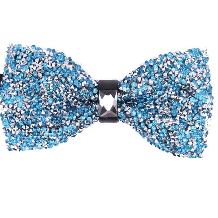 Grands écussons en perles avec nœud papillon en strass