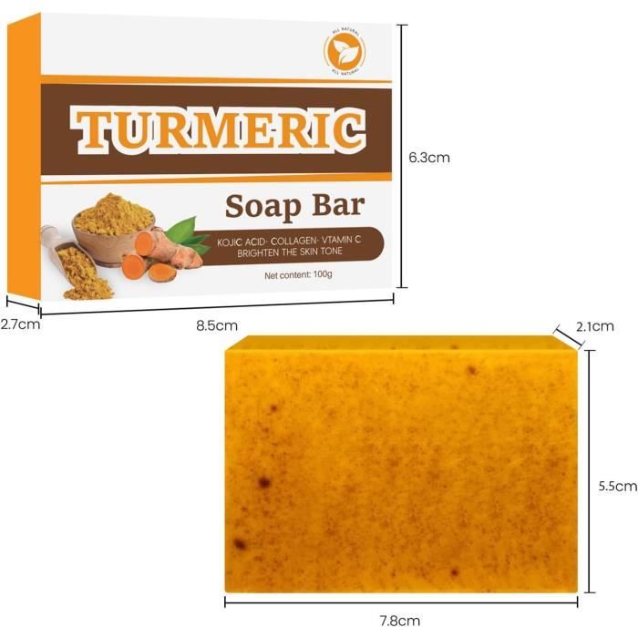 Koji Acid Soap For Dark Spots Lemon Turmeric Soap For Face And Body