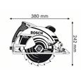 Scie circulaire Bosch Professional GKS 190, 1400W, diamètre de lame de 190mm - 0601623000-4