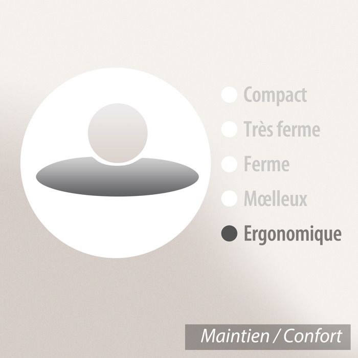 Surmatelas en mousse à mémoire de forme 6 cm MCW-E63, 140x200cm mousse