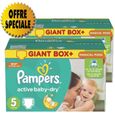 341 Couches Pampers Active Baby Dry taille 5-0