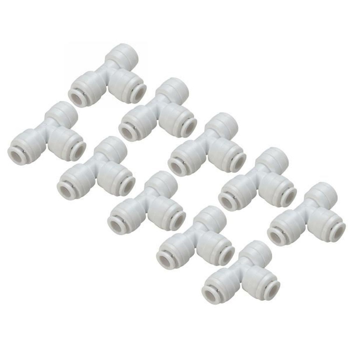 2 x 14 mm T Pièce Plastique Barbelé Connecteur Tuyau Tuyau Menuisier Tuyau Air Carburant Eau