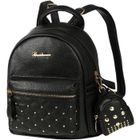 IAMS CHIEN Vbiger Sac a Dos Femme Cuir Faux 2 en 1 Sac D'école Noir