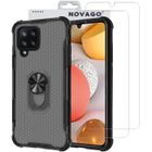 Coque - Novago - Samsung Galaxy A42 5G - Résistante - Béquille intégrée - 2 protections écran verre trempé