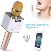 Q7 Haut-parleur sans fil de microphone de karaoké de KTV de Bluetooth