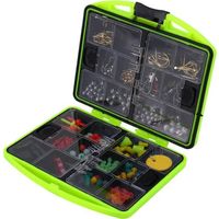 ARAMOX Kit d'accessoires de pêche 24 compartiments ensemble d'outils de pêche boîte de pêche pleine charge leurre appâts