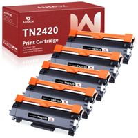 TN2420 TN2410 NOIR Cartouches de Toner AUMOK 5- Pack Compatibles pour Brother TN2420 TN2410 pour HL-L2310D HL-L2350DW HL-L2370DN