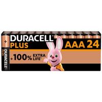 Duracell Plus Piles alcalines AAA, 1.5V LR03 MN2400, paquet de 24