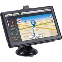 Navigateur de voiture 7 pouces LCC® HD GPS Navigateur de voiture HD Écran tactile pratique Navigateur de caravane Invites vocales