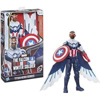 MARVEL AVENGERS - Titan Hero Series - Figurine Captain America de 30 cm avec des ailes - pour enfants à partir de 4 ans