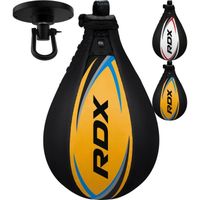 RDX Vitesse Ball Cuir Boxe Poire De Frappe, Speed Ball, Entrainement MMA Speed Bag et Pivotant Rotule Plafond