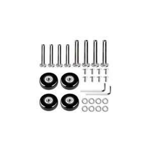 4 Roues De Remplacement Pour Valise – Ø 50 Mm Largeur 11 Mm – Universelles – Kit Avec Axes Et Vis – Installation Facile - 4