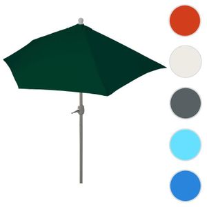 PARASOL Parasol semi-circulaire Parla 3kg 270cm vert sans pied