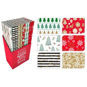 Feuille de Noël de police papier cadeau 3 x Rouleaux de 2 m x 69 cm Noël Cadeaux Gifts Feuille de Noël de police papier cadeau 3 x Rouleaux de 2 m x 69 cm Noël Cadeaux Gifts